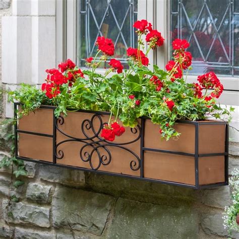 metal window box lowes|lowe's window boxes in store.